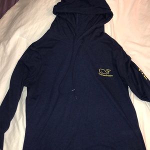 navy blue with yellow vineyard vines sweatshirt